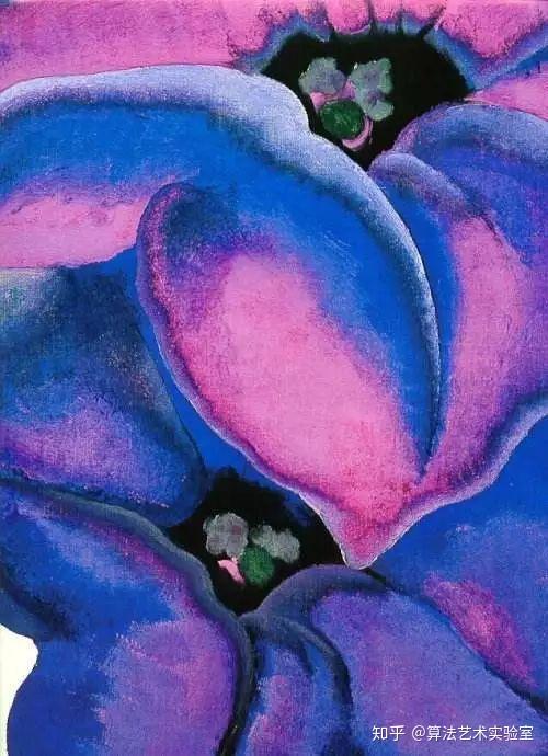 乔治亚·奥基弗的花卉水彩作品