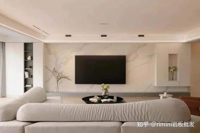 深圳小区电视背景墙最受欢迎的岩板款式