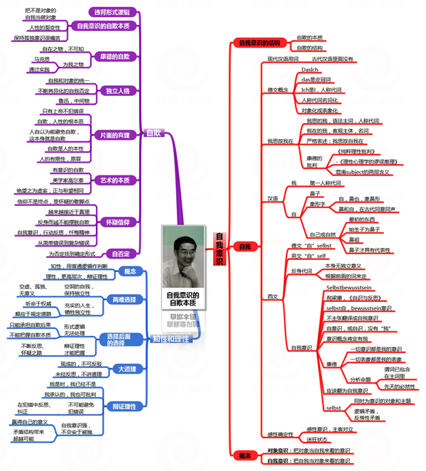 自我意识的自欺本质思维导图邓晓芒讲演录