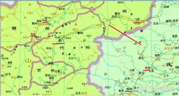 看地图可知,当时,突厥颉利可汗的牙帐在关内道五原以北,他想要入侵