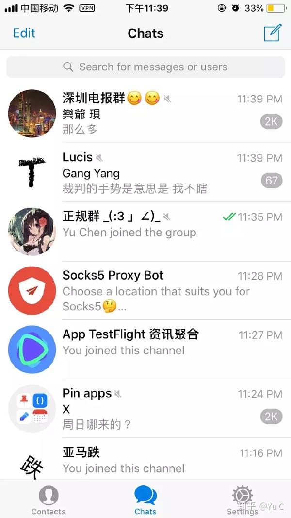 自用的telegram电报群组分享