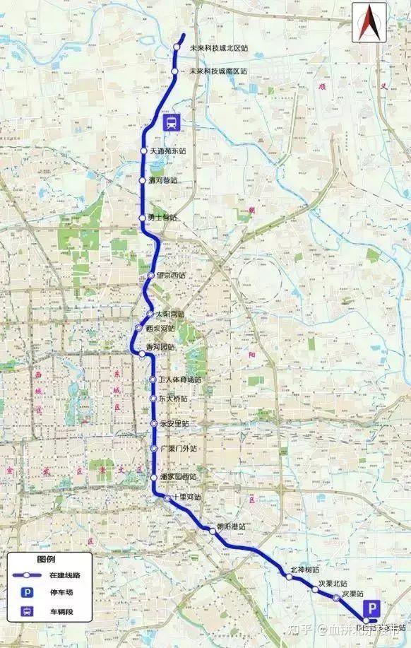 今年北京9条段地铁在建涉及8个区