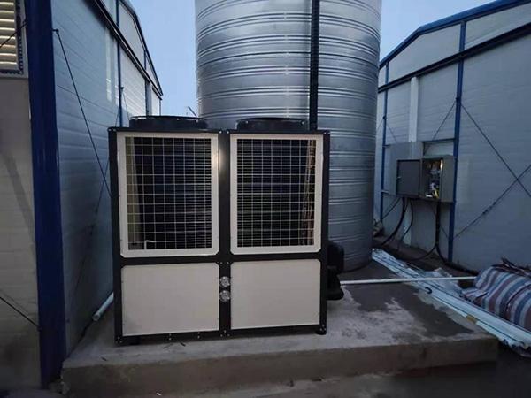 【工地热水系统】空气能热泵为宿州施工人员保证热水淋浴