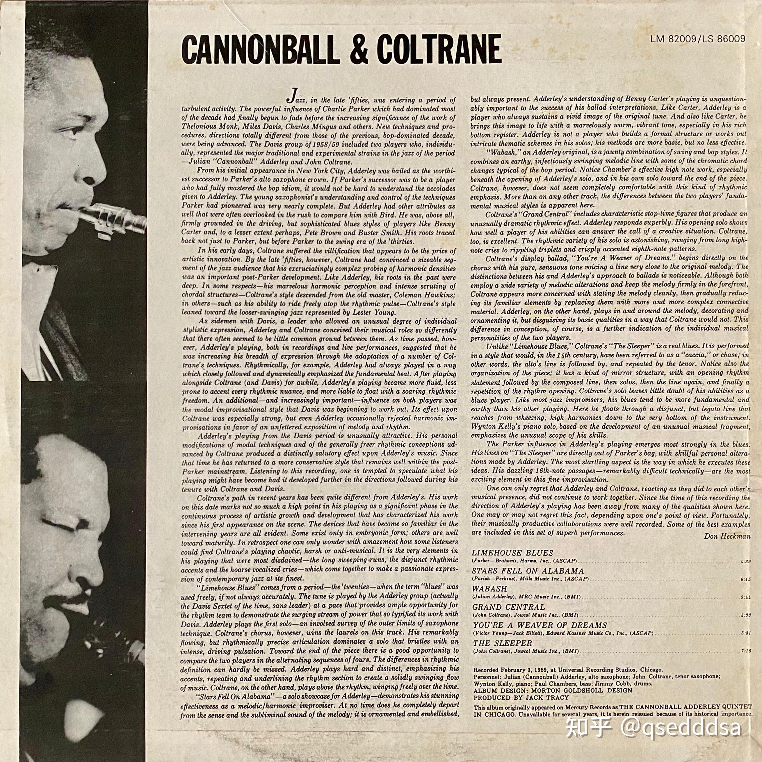 Cannonball And Coltrane