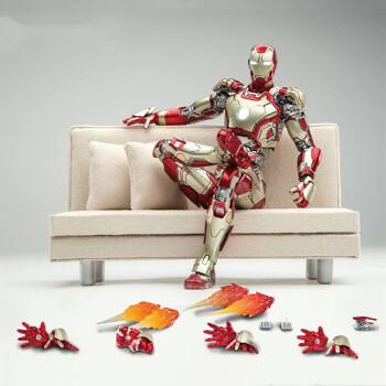 漫威正版真合金1/12钢铁侠手办 comicave  16cm 发光兵