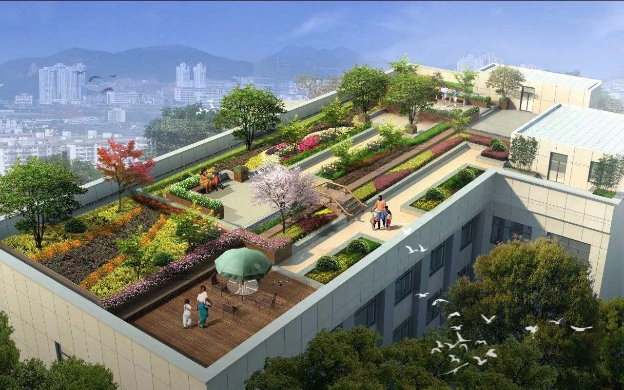 屋顶绿化模块种植盆对海绵城市技术的典型应用