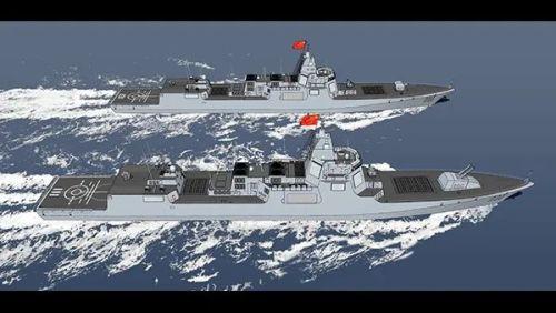 翻译055型驱逐舰中国第一款世界领先的大型军事装备让美网友感叹钢少