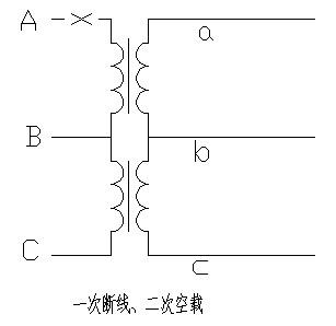 分析电压互感器一二次断线情况下的电压