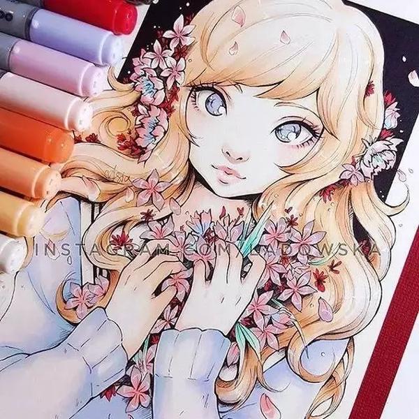 欧美画师笔下的二次元角色,风格上各有不同的感受