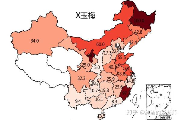 reds 作为 colormap 填充数据地图