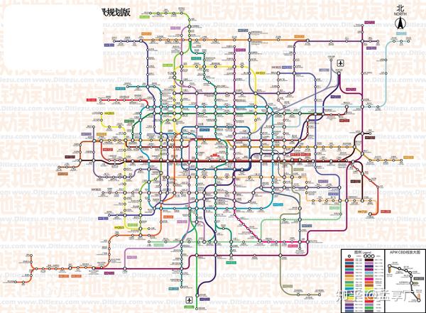 北京地铁远期规划看看经过你家门口吗