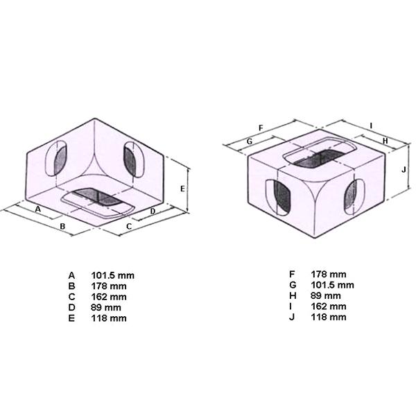 标准iso1161集装箱角件图纸高清图