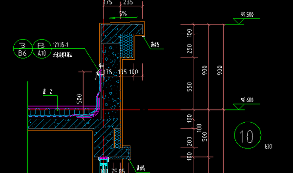 在哪 剖面图明确造型样子是什么 二,6#楼保温结算注意事项(屋面层)