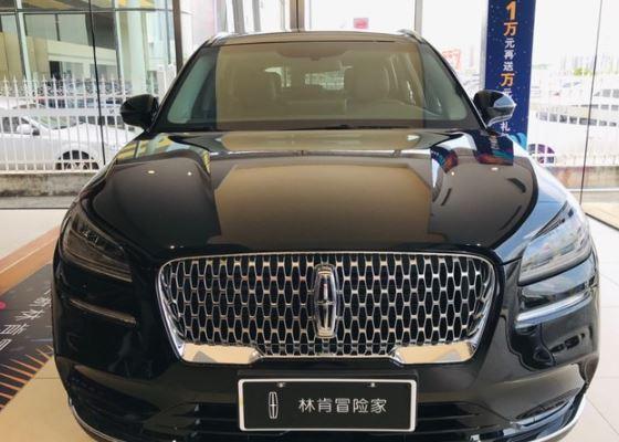 2020款林肯冒险家到店黑色涂装很大方车宽1887mm配20t