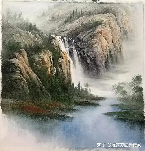 绘画教程15详细的风景油画刀画教程送给你