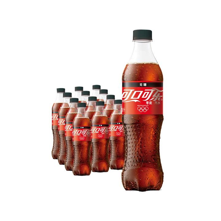 coca-cola 零度 zero 汽水 碳酸饮料 500ml*12瓶 整箱装 可口可乐出品