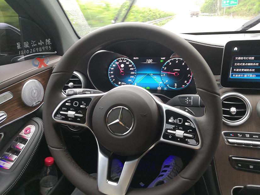 奔驰glc300l内饰图片,奔驰e300l图片内饰 21款奔驰glc300l升级l2级半自动智能驾驶23p行驶辅助系统!