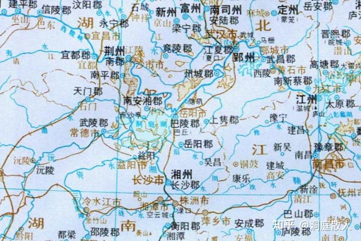 南朝梁巴陵郡和岳阳郡共存∧梁武帝时的这个岳阳县在今汨罗市以东的