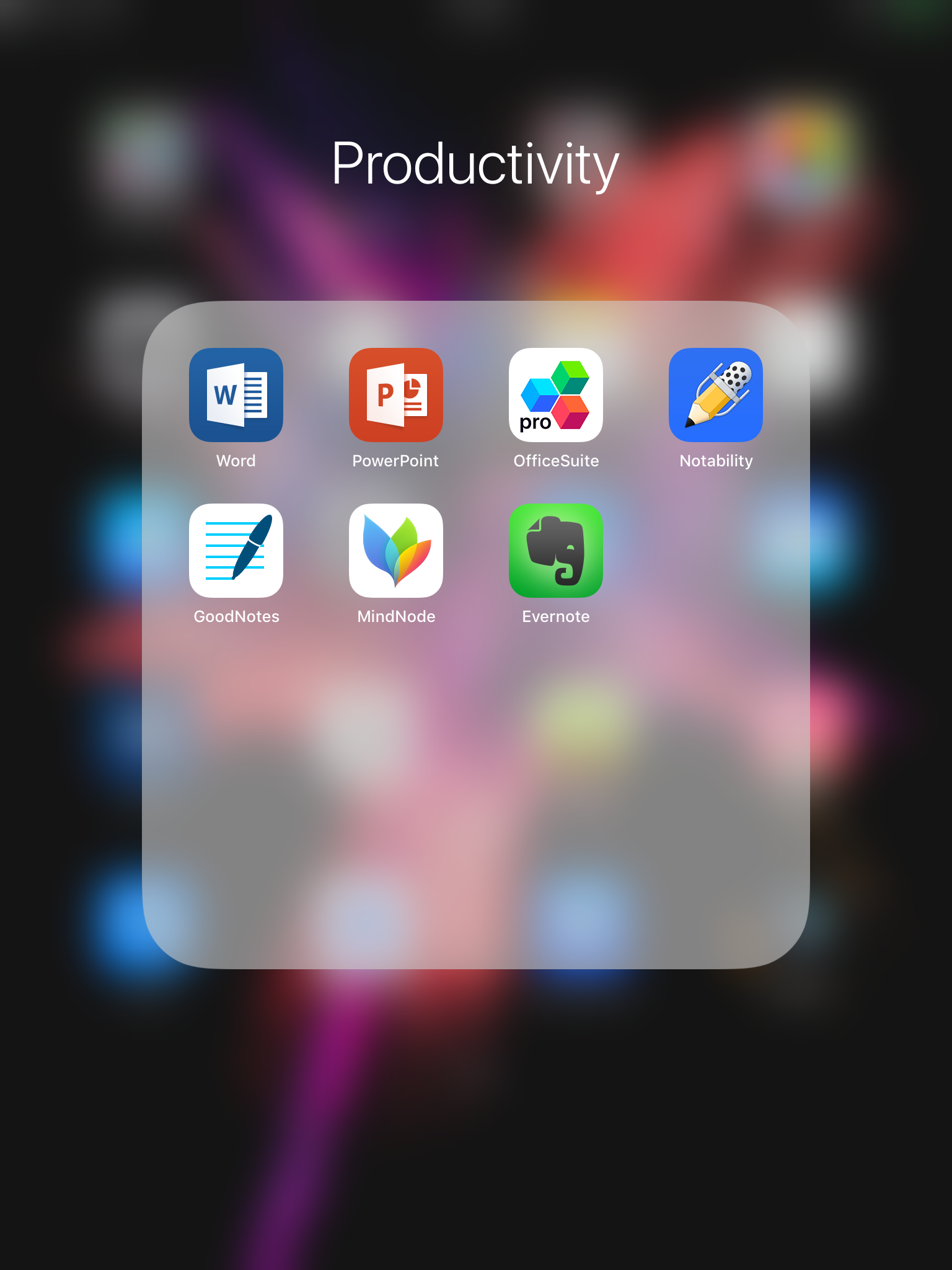 首先附上我ipad的截图:以上是我平时使用比较多的app.