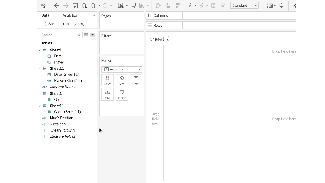 【tableau小技巧】心电图-会行走的line chart