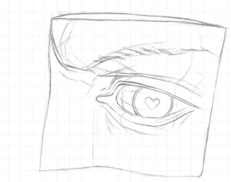 素描入门石膏眼睛的画法步骤分析