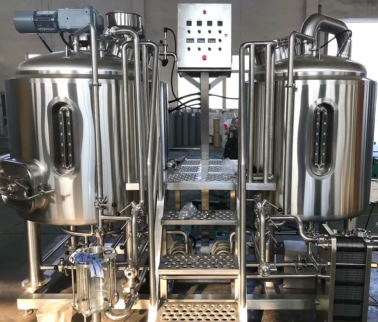 精酿啤酒设备的选择糖化系统的组合形式两器组合