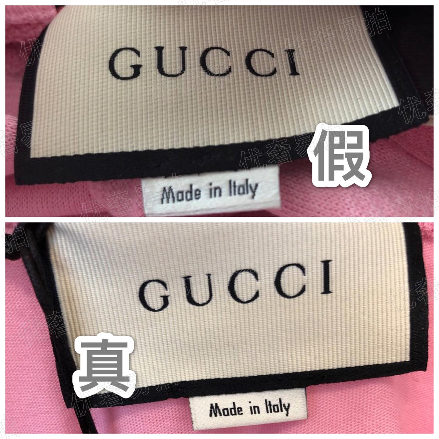 奢侈品鉴定真假 | gucci短袖t恤半袖鉴定真假辨别方法