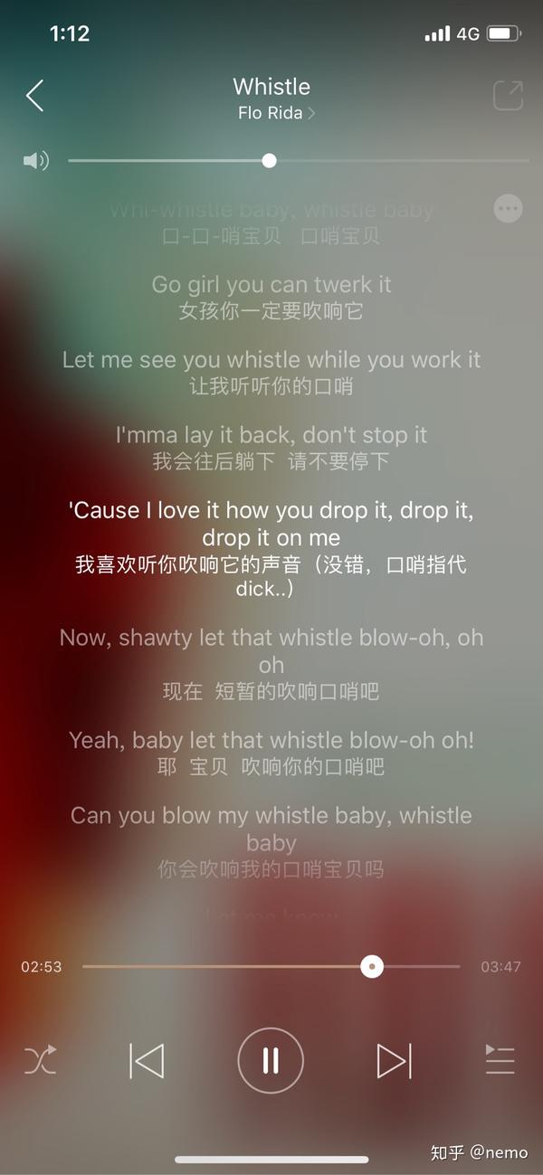 whistle… 当时网易云推到的时候感觉超熟悉超好听好不好