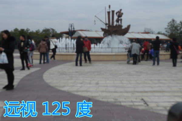模拟从远视 1000 度到近视 1000 度看到的效果【多图】