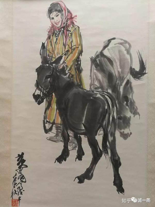 诚一斋美术馆展品欣赏:黄胄的人物画