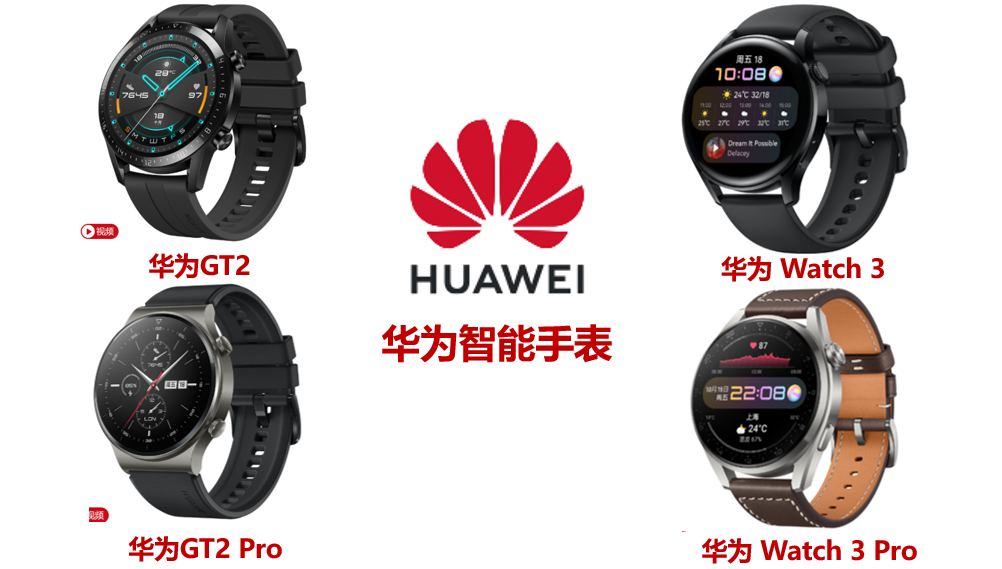 华为智能手表gt2gt2prowatch3watch3pro详细对比及购买建议