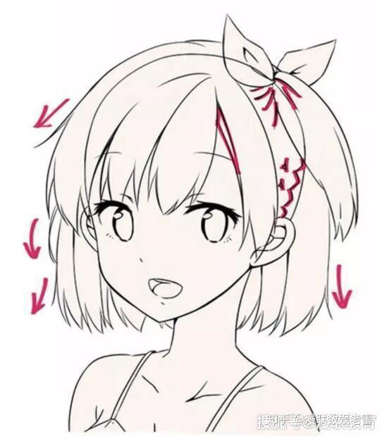 「教程」怎样画二次元动漫头发?零基础漫画培训