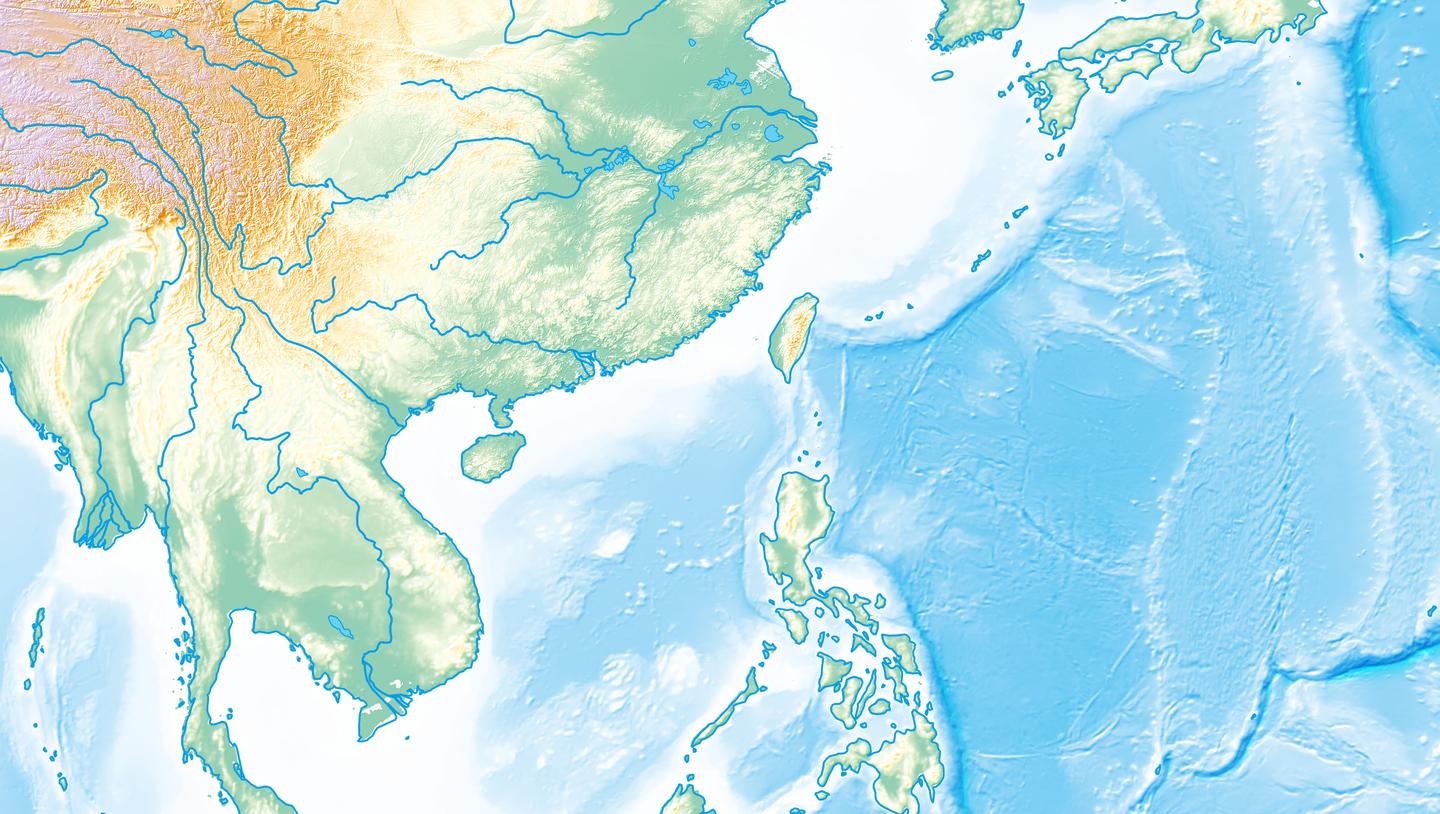 geographicimager晕渲图制作实例介绍以中国及周边海域地势图制作为例