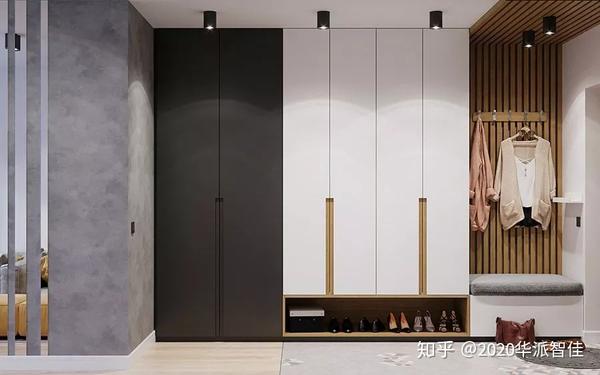 也可以把非承重墙打掉,把玄关柜变成嵌入型的,更节省空 ..