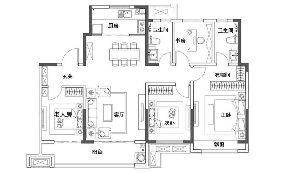 怼一怼开发商你们不会真的是想把老人房设计成门卫吧