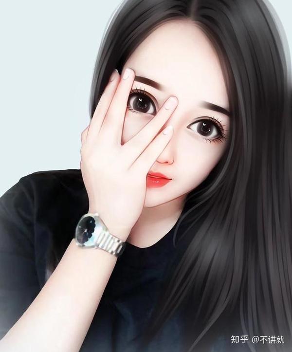 成熟稳重有气质的手绘女生头像,真的超美!