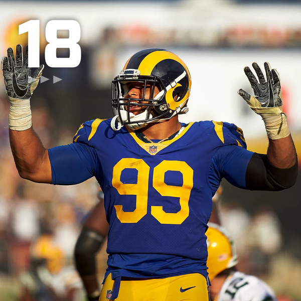 aaron donald   美国橄榄球运动员,两次最佳防守球员得主