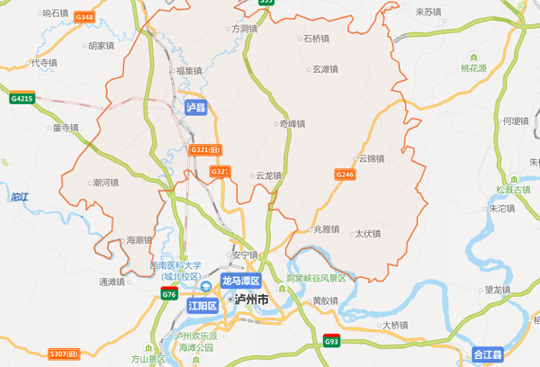 泸州市地图