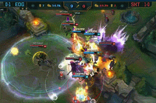 2017 年 10 月 6 日英雄联盟全球总决赛小组赛第一轮 edg vs skt?