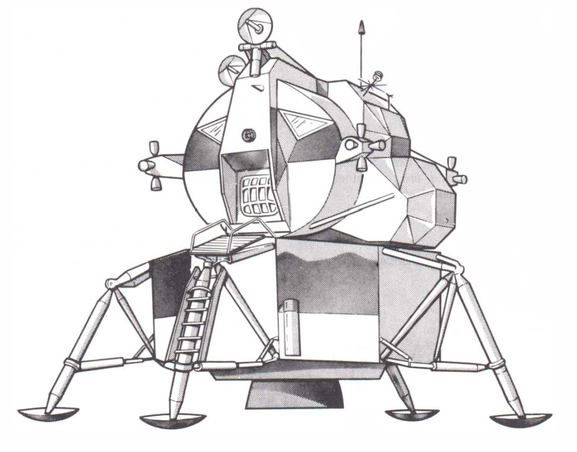 阿波罗飞船的设计一开始是根本就没考虑登月舱(lunar excursion