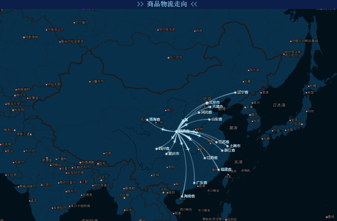 地图让可视化大屏秒变酷炫