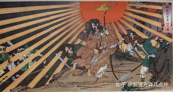 当初神武天皇的祖父,也就是天照大神的孙子,曾经受命下凡来到日本