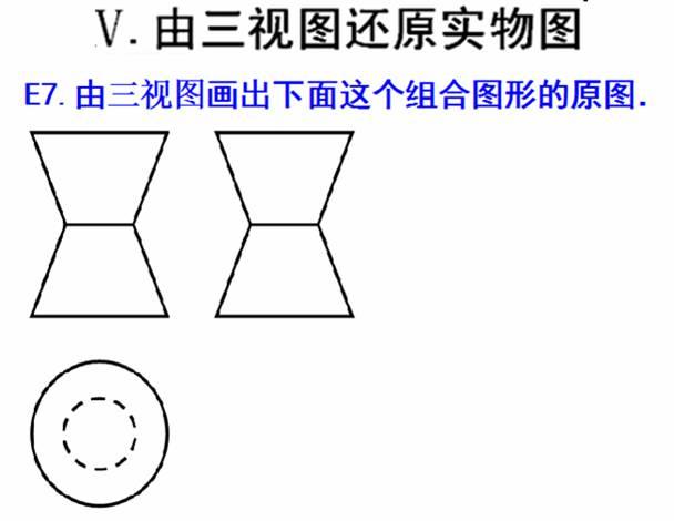 画三视图时,要想象几何体的后面,右面,下面各有一个屏幕,一组平行光线