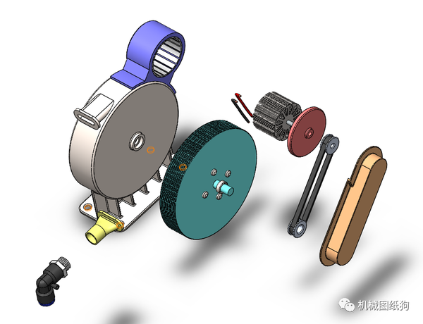 【发动机电机】tesla turbine特斯拉涡轮发电机爆炸图纸3d数模