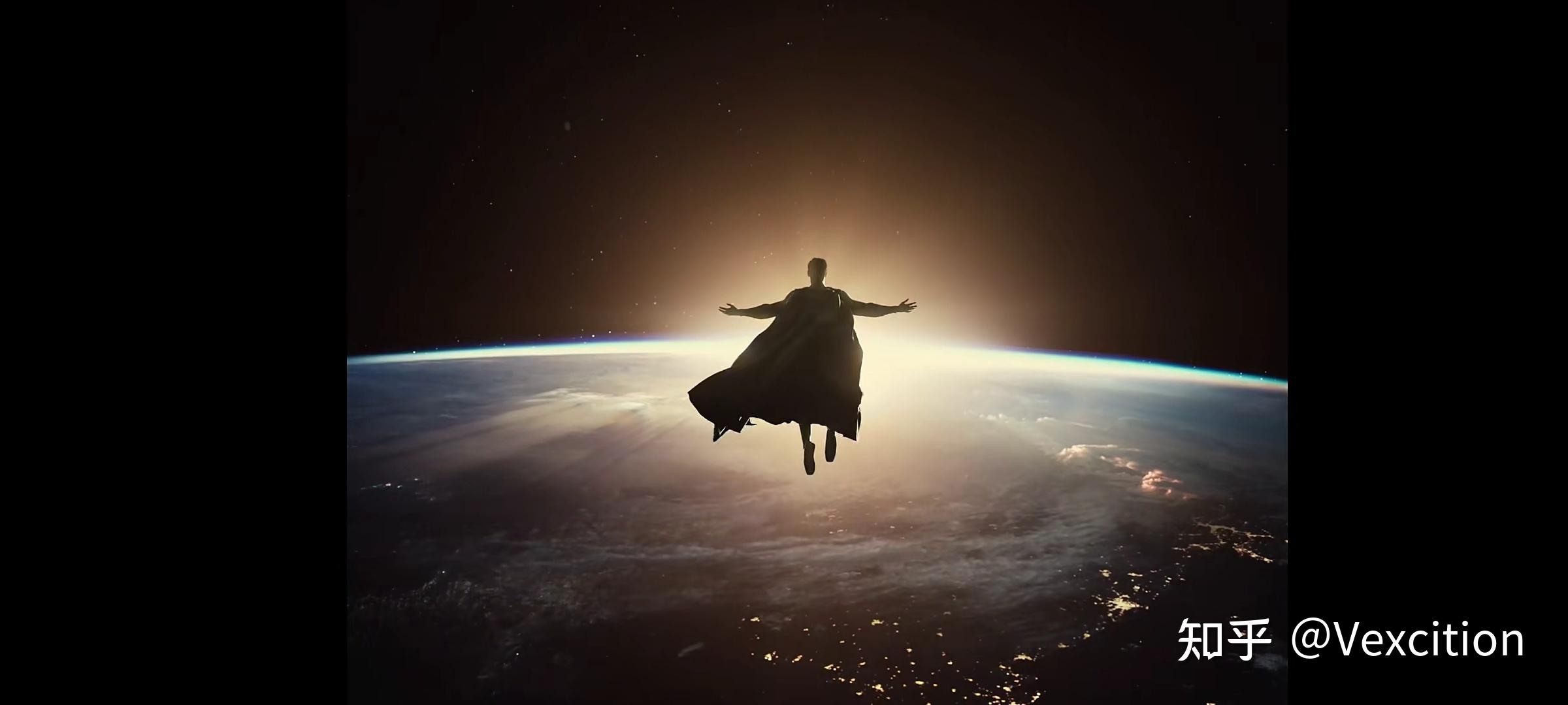 有没有正义联盟超人复活后飞向宇宙面向太阳的壁纸呀