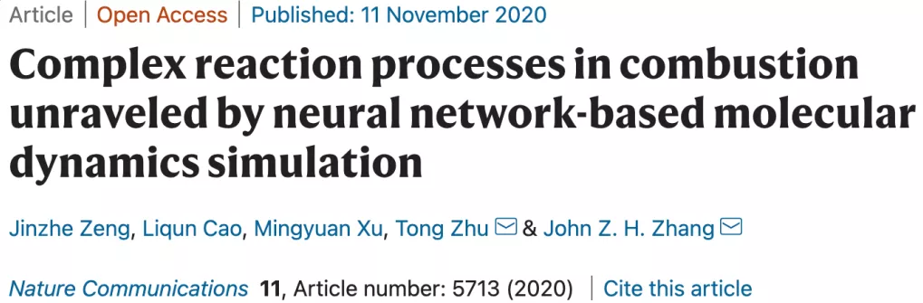 11月11日,题为complex reaction processes in combustion unraveled