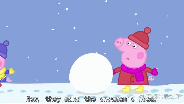 英文动画|peppa pig s1e12 snow