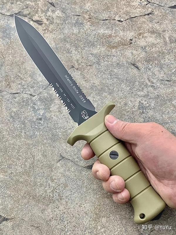 索林根825243infantryknife沙色双锋半齿英国步兵刀