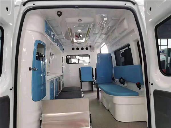 120急救车价格 福特全顺v348短轴中顶救护车多少钱