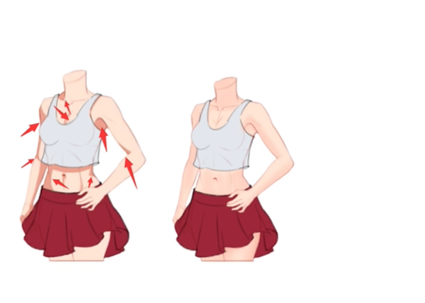 【干货教程】动漫人物女性身体怎么画?